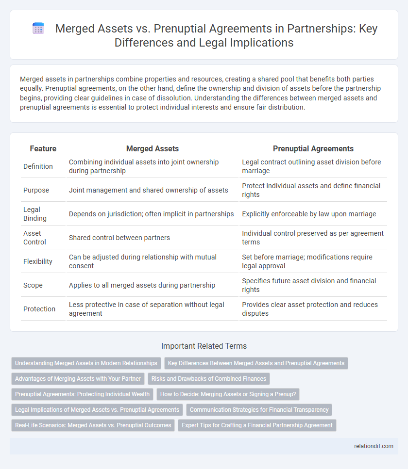 Merged Assets vs. Prenuptial Agreements in Partnerships: Key Differences and Legal Implications
