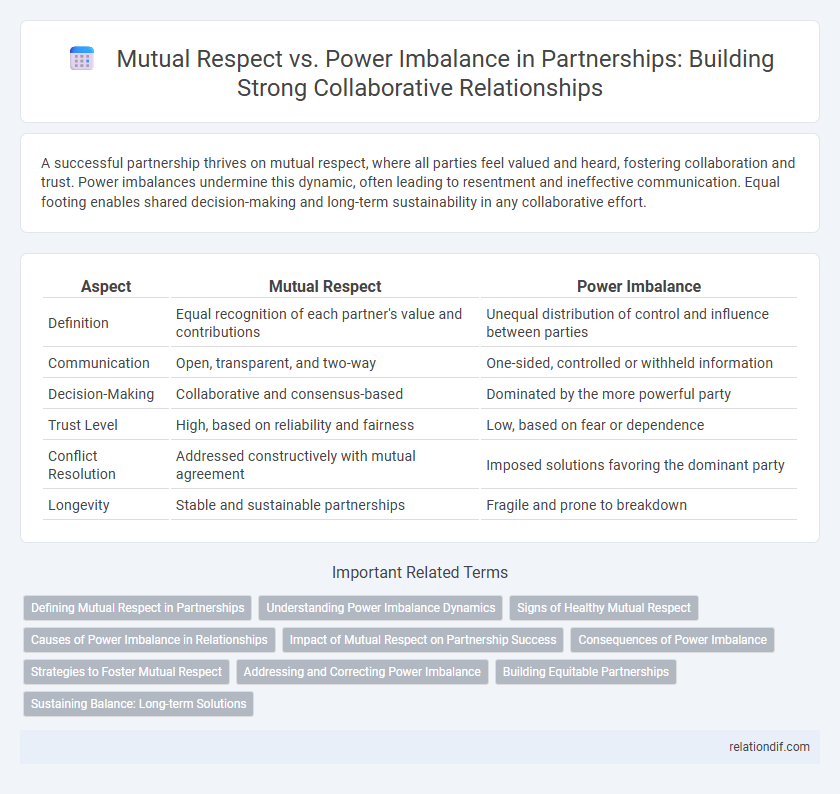 Mutual Respect vs. Power Imbalance in Partnerships: Building Strong Collaborative Relationships
