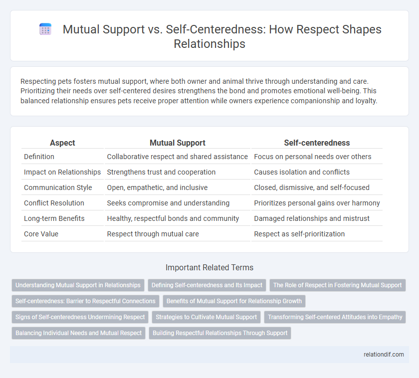 Mutual Support vs. Self-Centeredness: How Respect Shapes Relationships