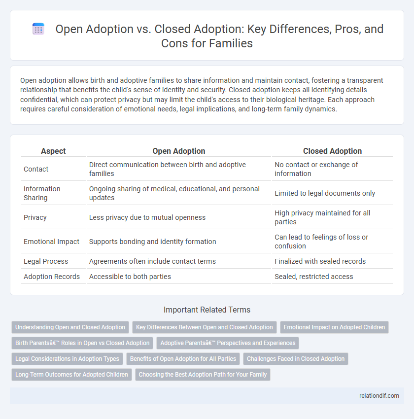 Open Adoption vs. Closed Adoption: Key Differences, Pros, and Cons for Families