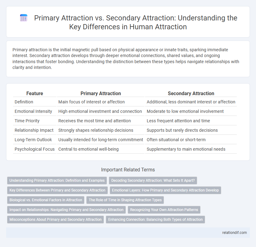 Primary Attraction vs. Secondary Attraction: Understanding the Key Differences in Human Attraction