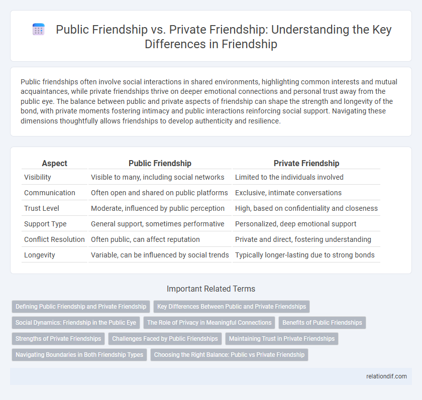 Public Friendship vs. Private Friendship: Understanding the Key Differences in Friendship