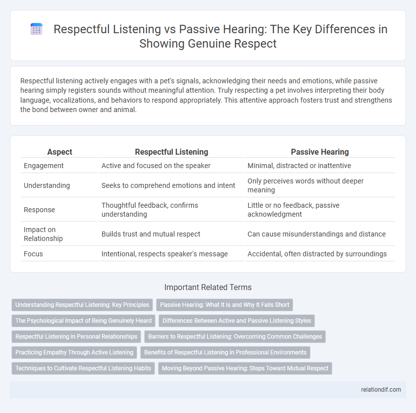 Respectful Listening vs Passive Hearing: The Key Differences in Showing Genuine Respect