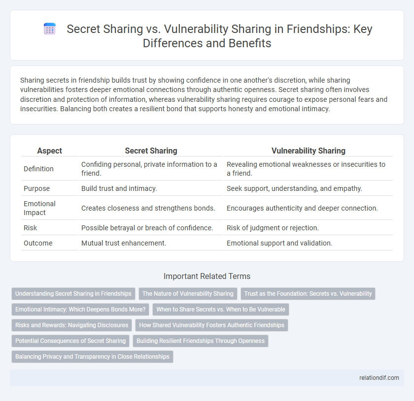 Secret Sharing vs. Vulnerability Sharing in Friendships: Key Differences and Benefits