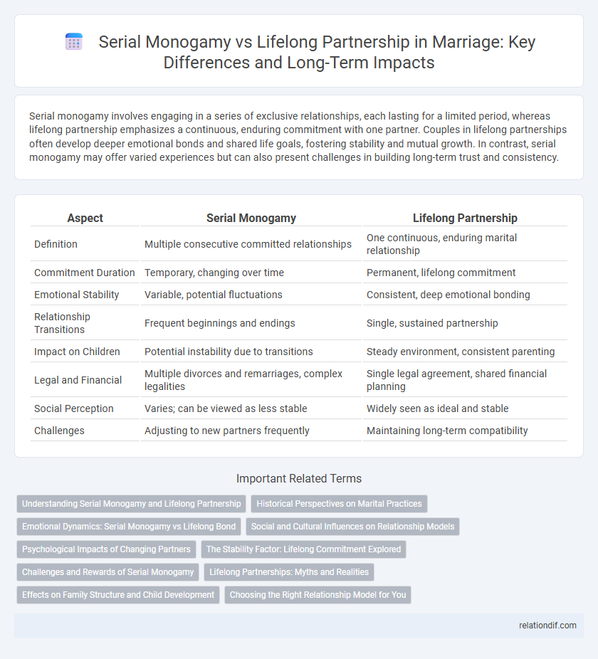 Serial Monogamy vs Lifelong Partnership in Marriage: Key Differences and Long-Term Impacts