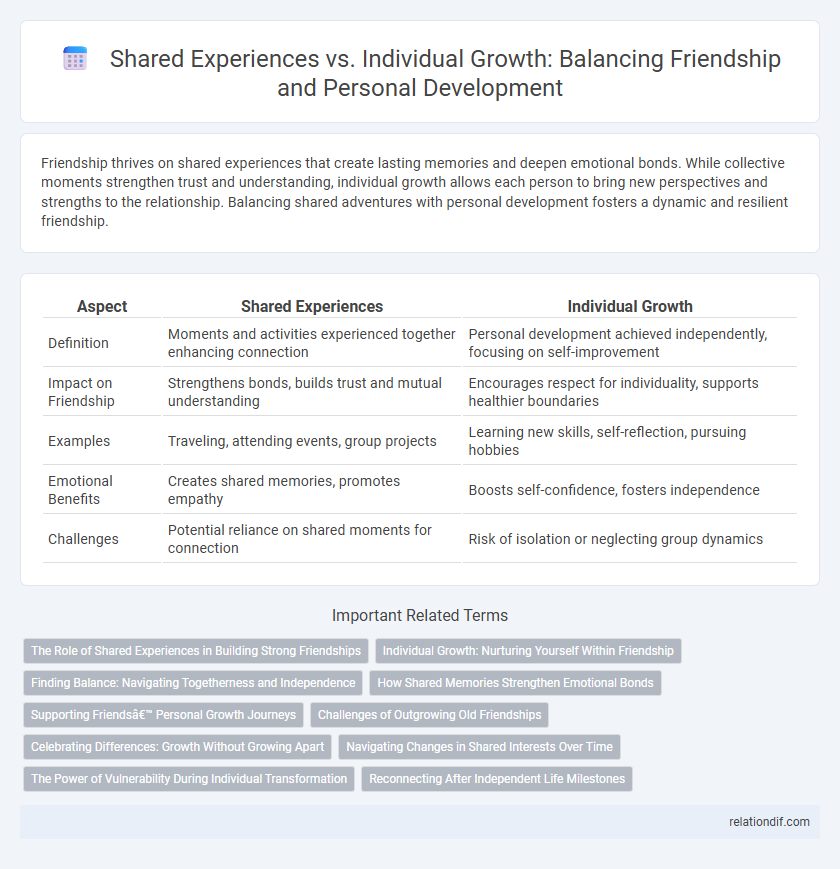 Shared Experiences vs. Individual Growth: Balancing Friendship and Personal Development