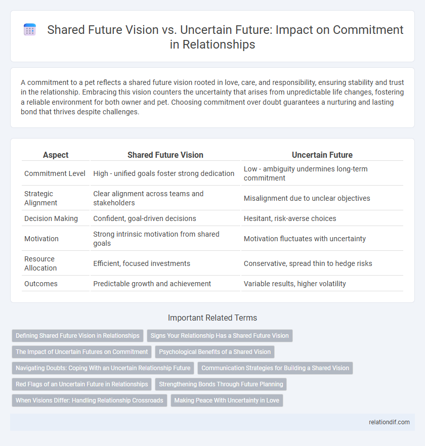 Shared Future Vision vs. Uncertain Future: Impact on Commitment in Relationships