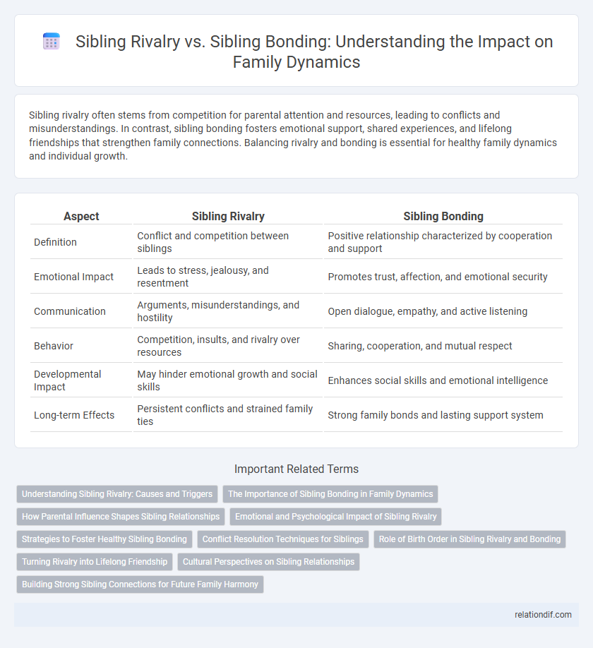 Sibling Rivalry vs. Sibling Bonding: Understanding the Impact on Family Dynamics