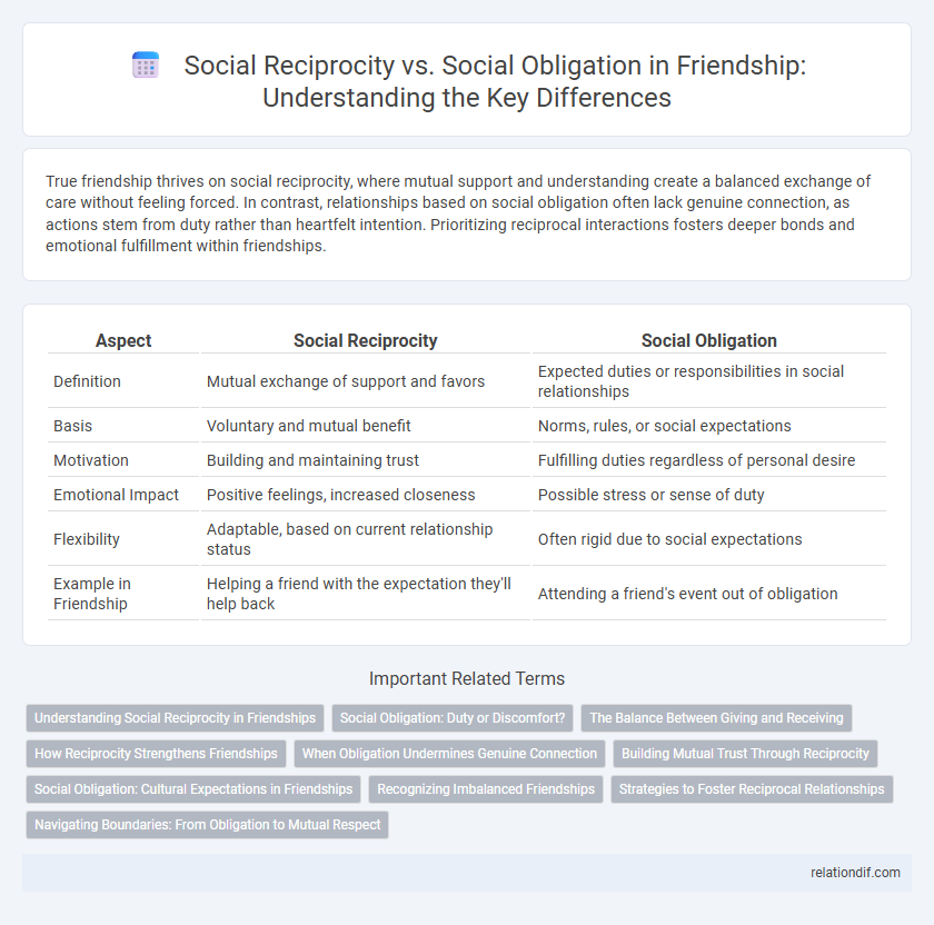 Social Reciprocity vs. Social Obligation in Friendship: Understanding the Key Differences