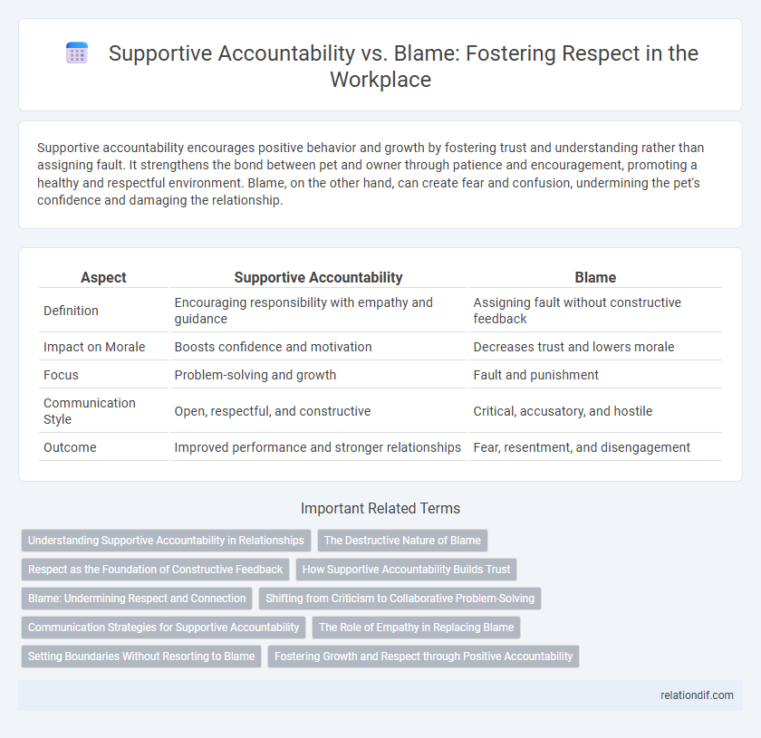 Supportive Accountability vs. Blame: Fostering Respect in the Workplace