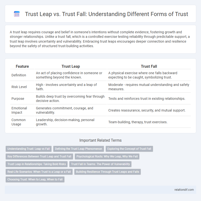 Trust Leap vs. Trust Fall: Understanding Different Forms of Trust