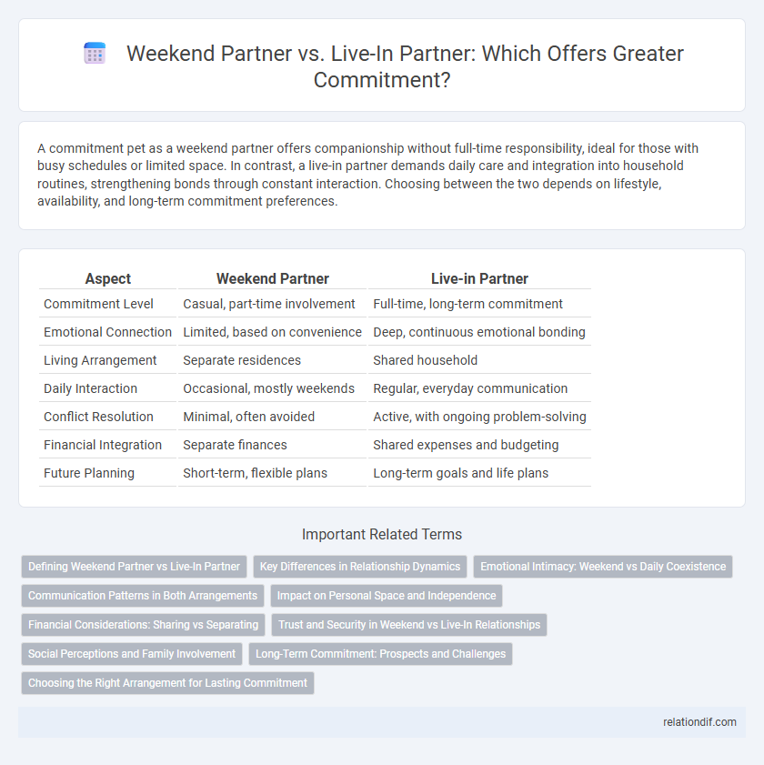 Weekend Partner vs. Live-In Partner: Which Offers Greater Commitment?