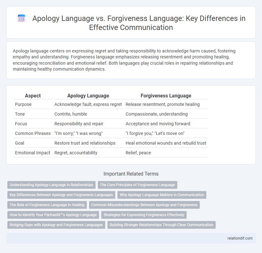 Apology Language vs. Forgiveness Language: Key Differences in Effective Communication
