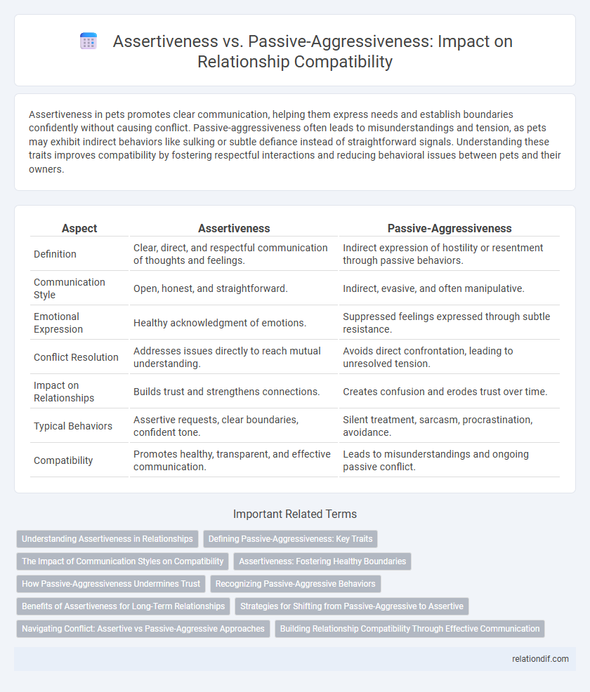 Assertiveness vs. Passive-Aggressiveness: Impact on Relationship Compatibility