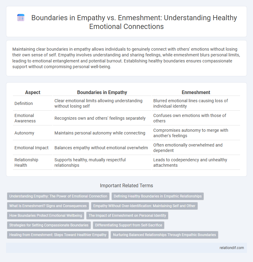 Boundaries in Empathy vs. Enmeshment: Understanding Healthy Emotional Connections