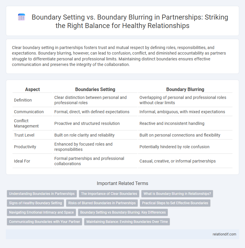 Boundary Setting vs. Boundary Blurring in Partnerships: Striking the Right Balance for Healthy Relationships