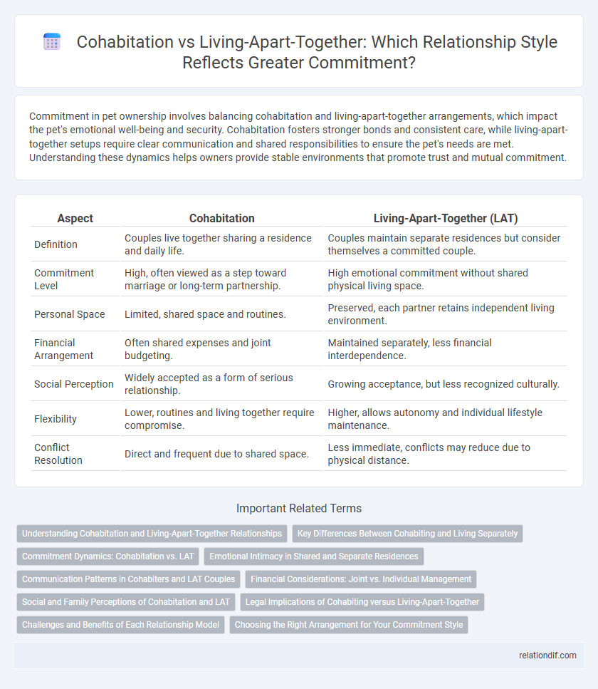 Cohabitation vs Living-Apart-Together: Which Relationship Style Reflects Greater Commitment?