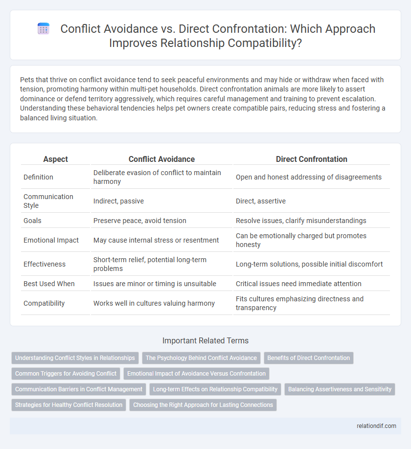 Conflict Avoidance vs. Direct Confrontation: Which Approach Improves Relationship Compatibility?