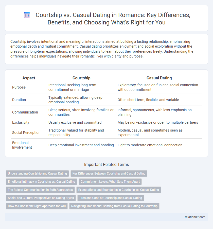Courtship vs. Casual Dating in Romance: Key Differences, Benefits, and Choosing What's Right for You
