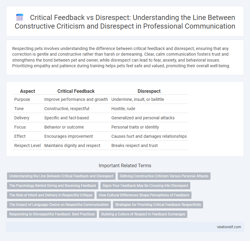 Critical Feedback vs Disrespect: Understanding the Line Between Constructive Criticism and Disrespect in Professional Communication