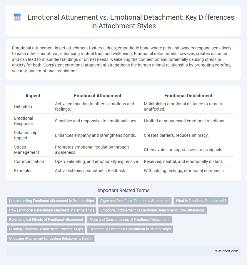 Emotional Attunement vs. Emotional Detachment: Key Differences in Attachment Styles
