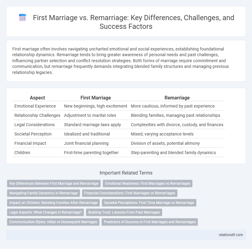 First Marriage vs. Remarriage: Key Differences, Challenges, and Success Factors