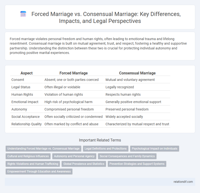 Forced Marriage vs. Consensual Marriage: Key Differences, Impacts, and Legal Perspectives