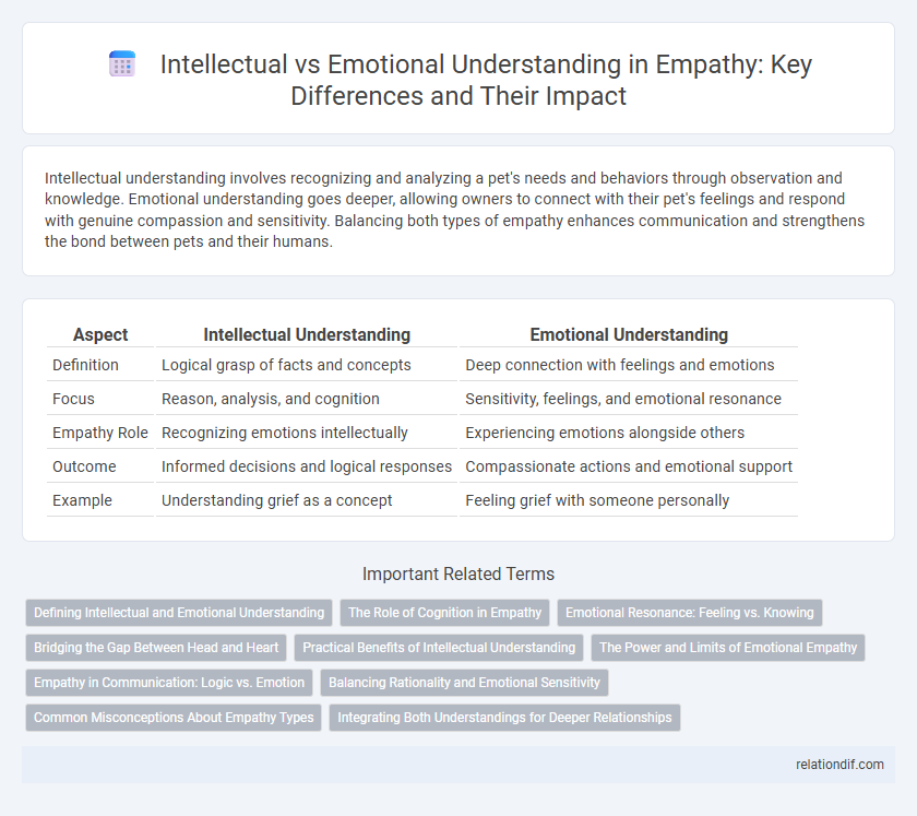 Intellectual vs Emotional Understanding in Empathy: Key Differences and Their Impact