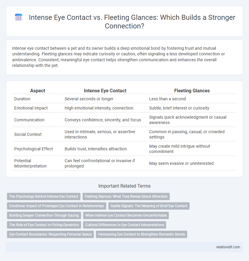 Intense Eye Contact vs. Fleeting Glances: Which Builds a Stronger Connection?