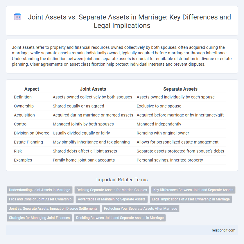 Joint Assets vs. Separate Assets in Marriage: Key Differences and Legal Implications