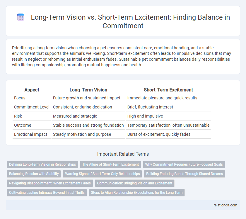 Long-Term Vision vs. Short-Term Excitement: Finding Balance in Commitment