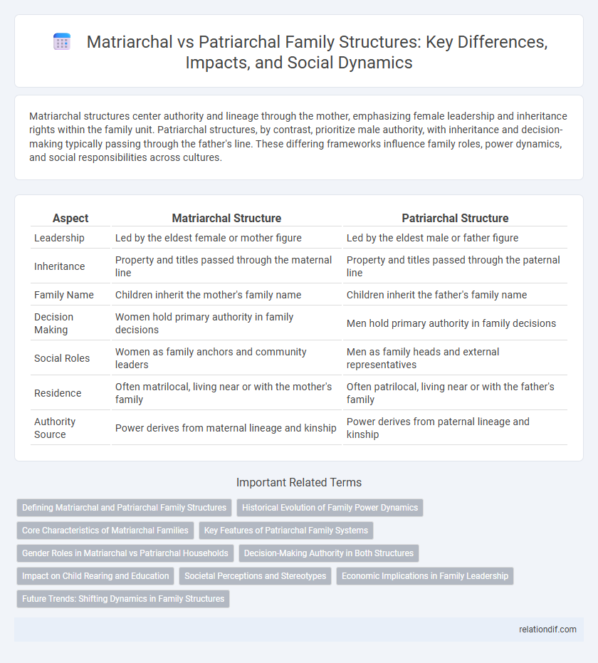 Matriarchal vs Patriarchal Family Structures: Key Differences, Impacts, and Social Dynamics