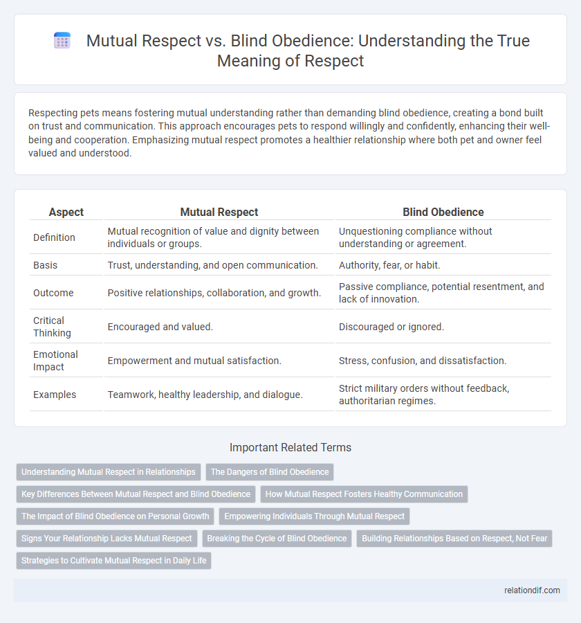 Mutual Respect vs. Blind Obedience: Understanding the True Meaning of Respect