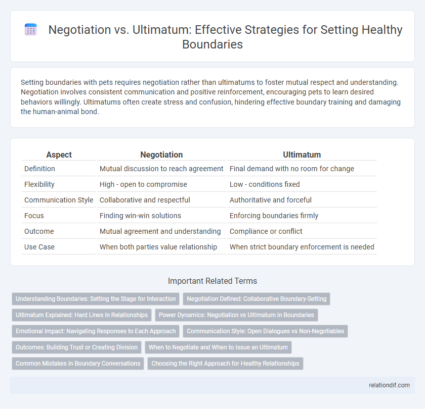 Negotiation vs. Ultimatum: Effective Strategies for Setting Healthy Boundaries