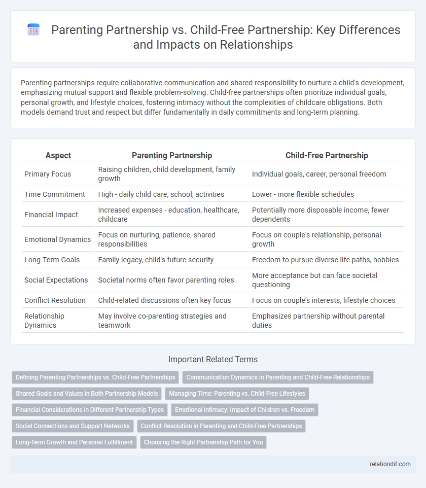 Parenting Partnership vs. Child-Free Partnership: Key Differences and Impacts on Relationships