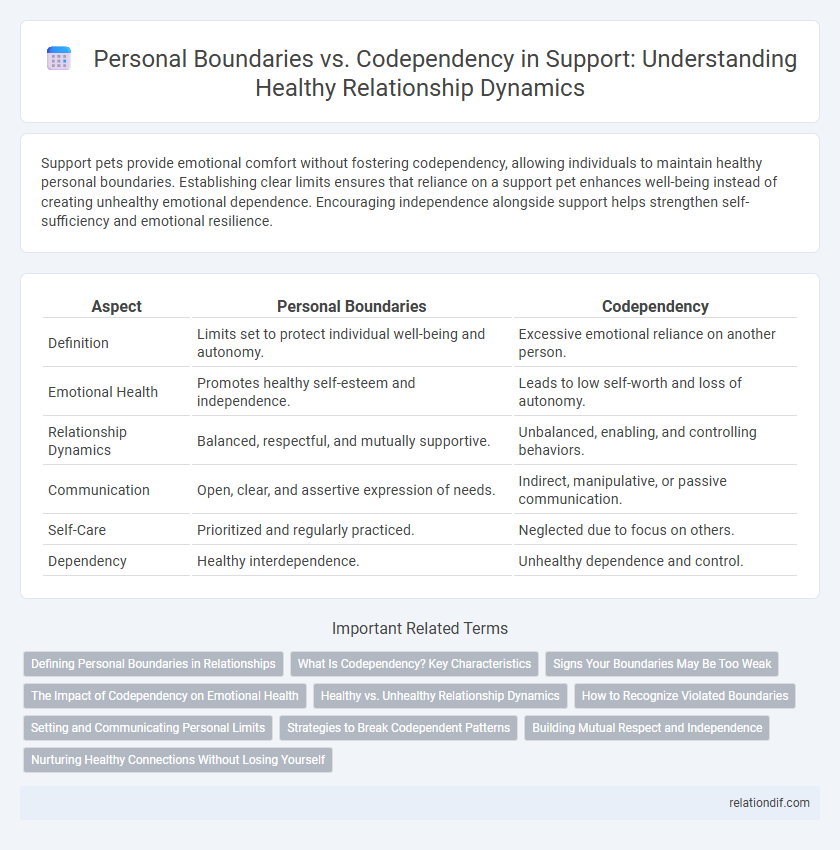 Personal Boundaries vs. Codependency in Support: Understanding Healthy Relationship Dynamics
