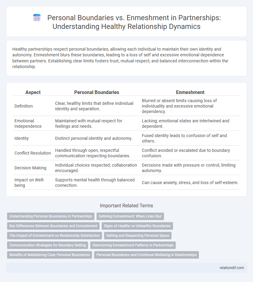 Personal Boundaries vs. Enmeshment in Partnerships: Understanding Healthy Relationship Dynamics