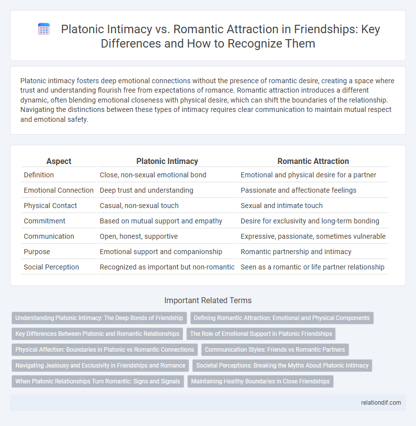 Platonic Intimacy vs. Romantic Attraction in Friendships: Key Differences and How to Recognize Them