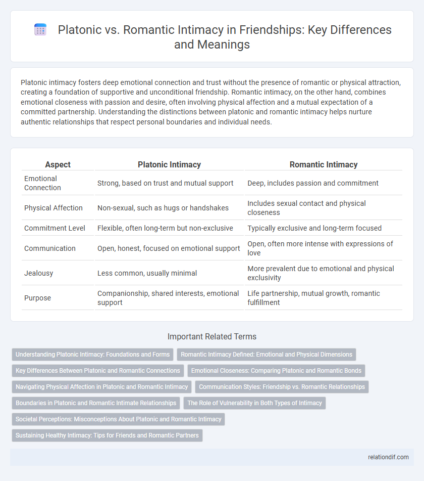 Platonic vs. Romantic Intimacy in Friendships: Key Differences and Meanings