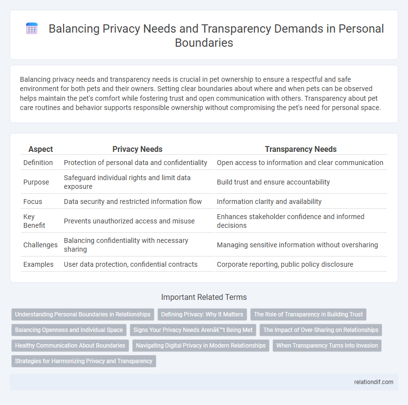 Balancing Privacy Needs and Transparency Demands in Personal Boundaries
