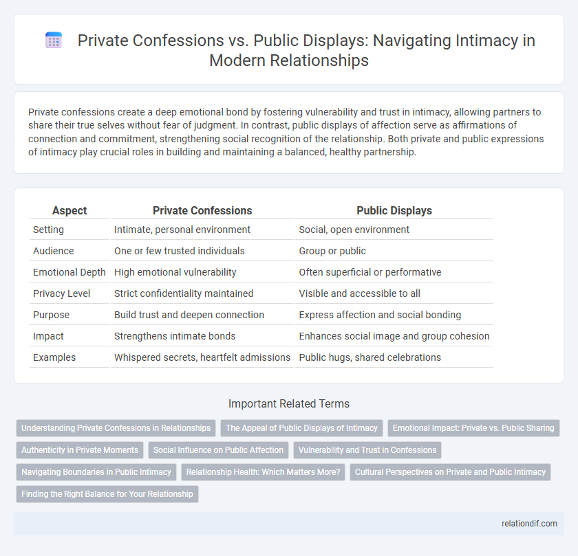 Private Confessions vs. Public Displays: Navigating Intimacy in Modern Relationships