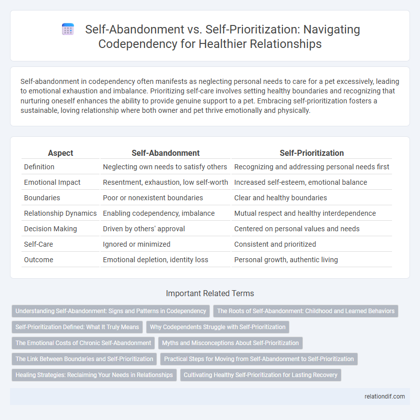 Self-Abandonment vs. Self-Prioritization: Navigating Codependency for Healthier Relationships