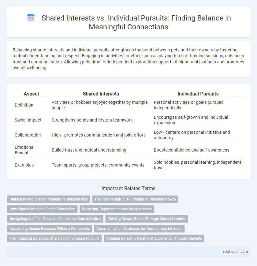 Shared Interests vs. Individual Pursuits: Finding Balance in Meaningful Connections