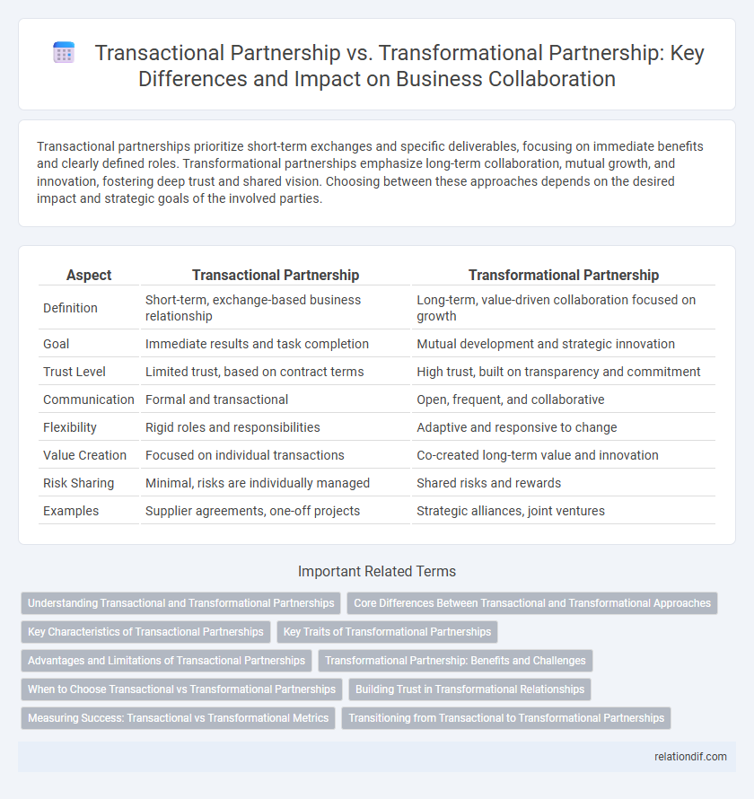 Transactional Partnership vs. Transformational Partnership: Key Differences and Impact on Business Collaboration