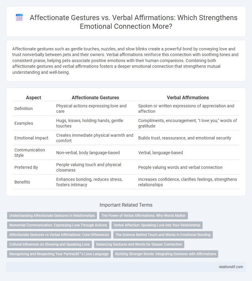 Affectionate Gestures vs. Verbal Affirmations: Which Strengthens Emotional Connection More?