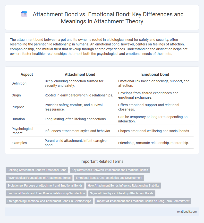Attachment Bond vs. Emotional Bond: Key Differences and Meanings in Attachment Theory