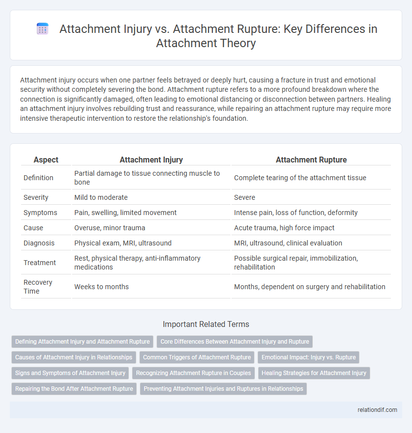 Attachment Injury vs. Attachment Rupture: Key Differences in Attachment Theory