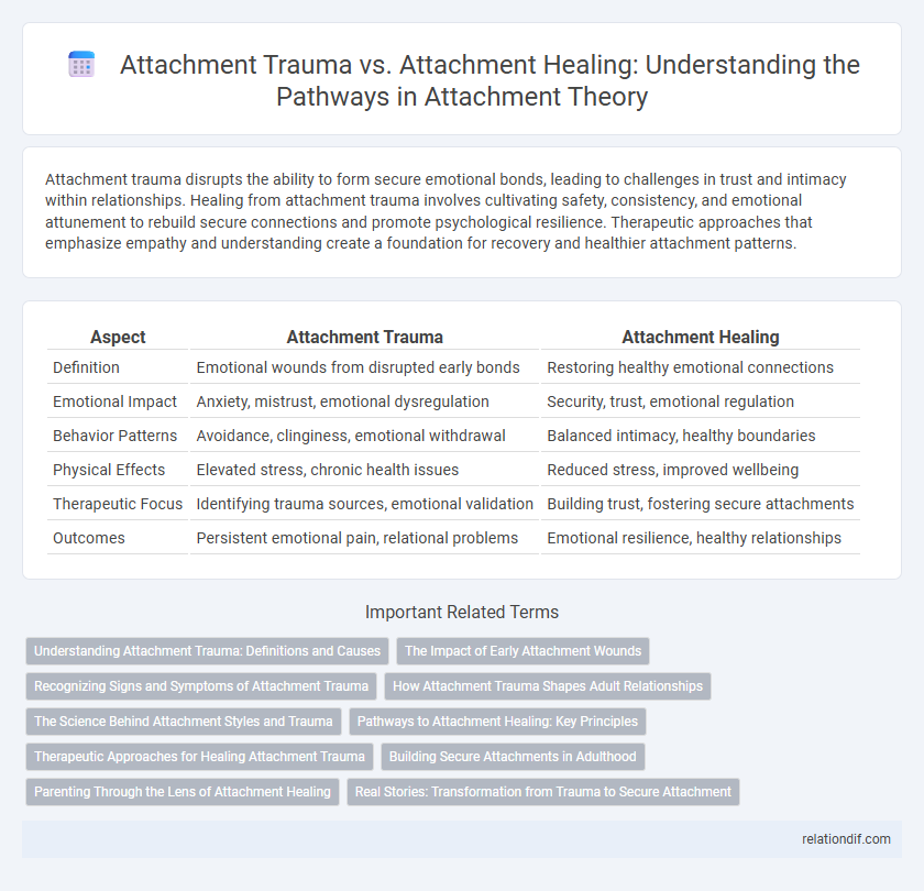 Attachment Trauma vs. Attachment Healing: Understanding the Pathways in Attachment Theory