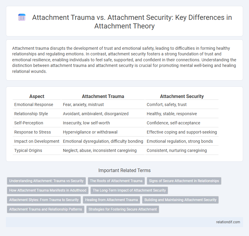 Attachment Trauma vs. Attachment Security: Key Differences in Attachment Theory