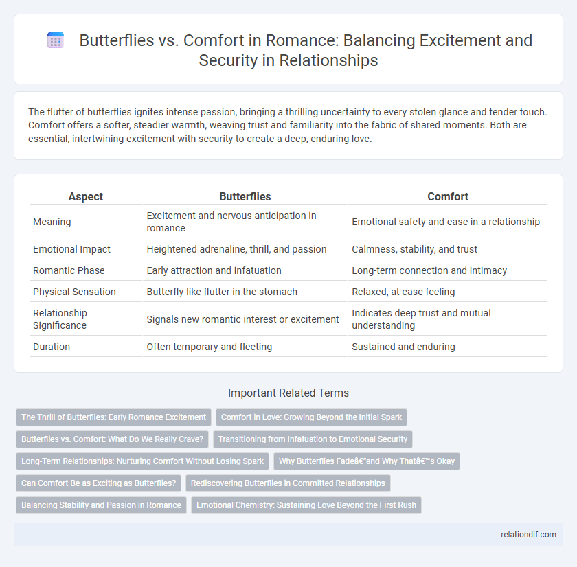 Butterflies vs. Comfort in Romance: Balancing Excitement and Security in Relationships